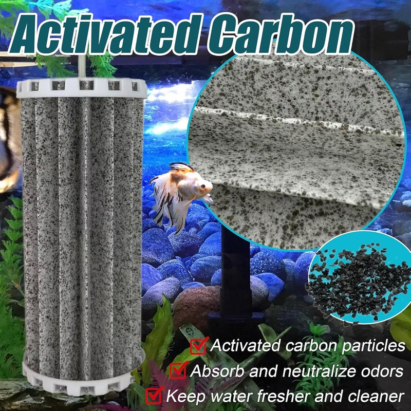 PurifyLogix Activated Carbon Replacement Filters for Penguin Bio-Wheel Power 200B 350B, 200, 350 Filters - PRBW2350B for Marineland Multi-Stage Aquarium Filtration- 2 Pack - Image 3